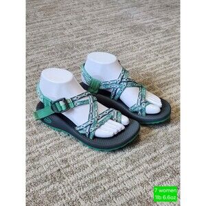 Chaco Women's ZX/2 Classic hiking water sandals blue green size 7